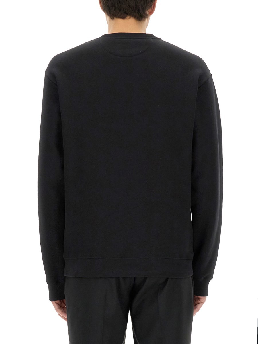 COTTON CREWNECK SWEATSHIRT WITH "CHEZ VALENTINO" PATCH - Image 3