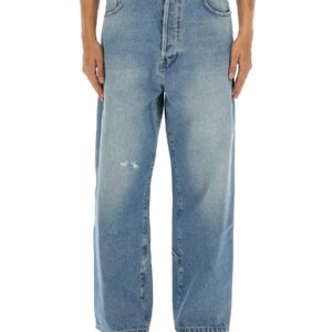 Discover the authentic Moschino men's COTTON DENIM JEANS in Blue
