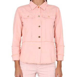 Elevate your look with the TOM FORD women's COTTON DENIM SHIRT in Pink
