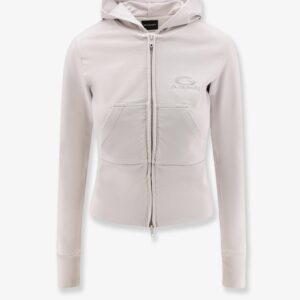 Discover the authentic Balenciaga women's Cotton hooded sweatshirt in Dirty white
