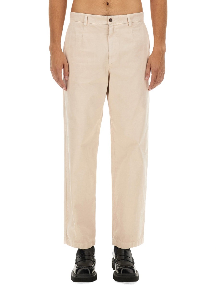 Elevate your look with the Dolce & Gabbana men's COTTON PANTS in beige