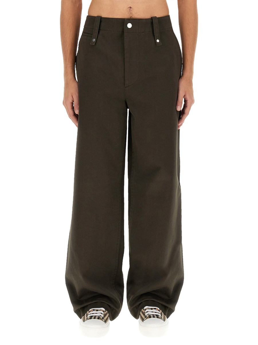 Discover the authentic Burberry men's COTTON PANTS in Brown