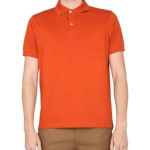 Discover the authentic PAUL SMITH men's COTTON POLO in orange