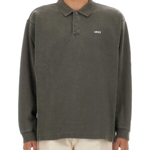 Discover the authentic OBEY men's COTTON POLO in Black