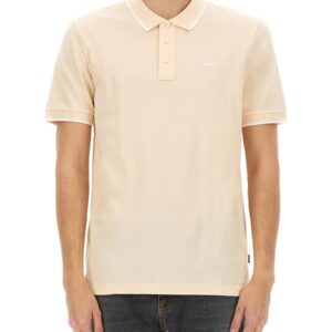 Discover the authentic Boss men's COTTON POLO in Pink