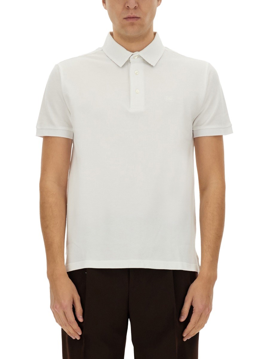 Discover the authentic Etro men's COTTON POLO in White
