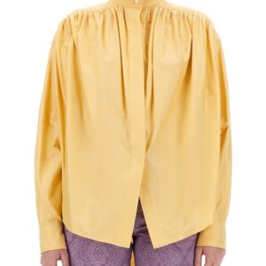 Elevate your look with the Etro women's COTTON POPLIN BLOUSE in Yellow