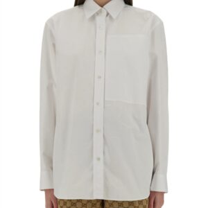 Elevate your look with the Gucci women's COTTON POPLIN SHIRT in White