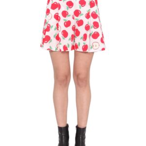 Explore the authentic Boutique Moschino women's COTTON POPLIN SHORTS in MULTICOLOUR