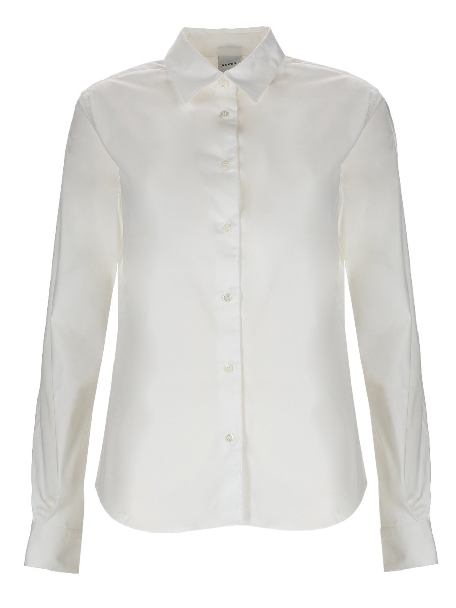 Discover the authentic ASPESI women's COTTON SHIRT in White