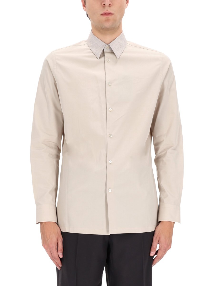 Discover the authentic Fendi men's COTTON SHIRT in White