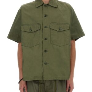 Discover the authentic NEEDLES men's COTTON SHIRT in GREEN