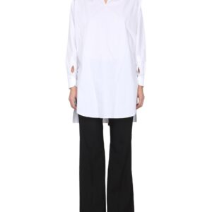 Discover the authentic RAF SIMONS women's COTTON SHIRT in White