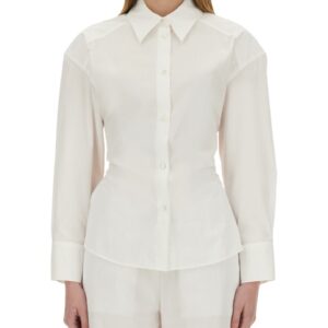 Refresh your wardrobe with the MOSCHINO JEANS women's COTTON SHIRT in White