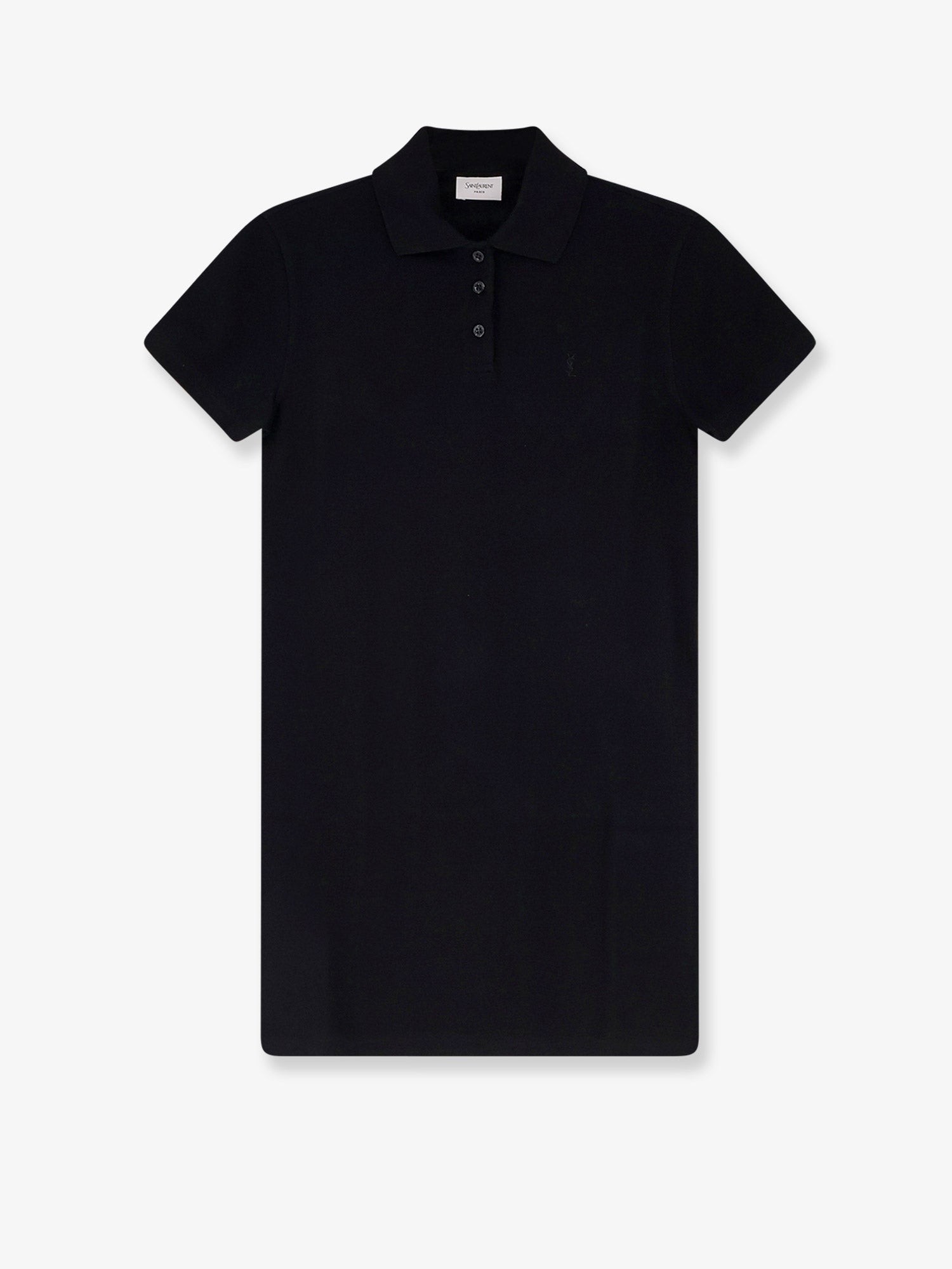 Discover the authentic Saint Laurent women's Cotton short dress in noir
