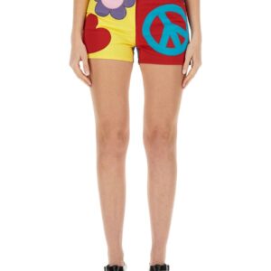 Explore the authentic MOSCHINO JEANS women's COTTON SHORTS in MULTICOLOUR