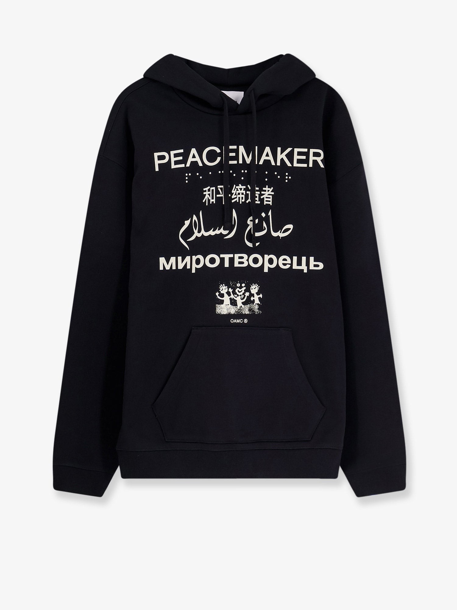 Discover the authentic OAMC PEACEMAKER men's Cotton sweatshirt in Black