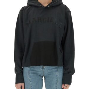 Discover the authentic Maison Margiela women's COTTON SWEATSHIRT in Black