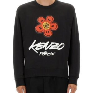 Explore the authentic Kenzo men's COTTON SWEATSHIRT "KENZO X FUTURA 2000" in Black