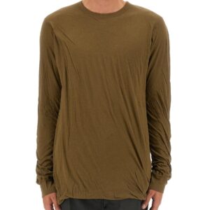 Discover the authentic RICK OWENS men's COTTON T-SHIRT in Brown