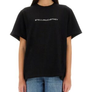 Discover the authentic stella mccartney women's COTTON T-SHIRT in Black