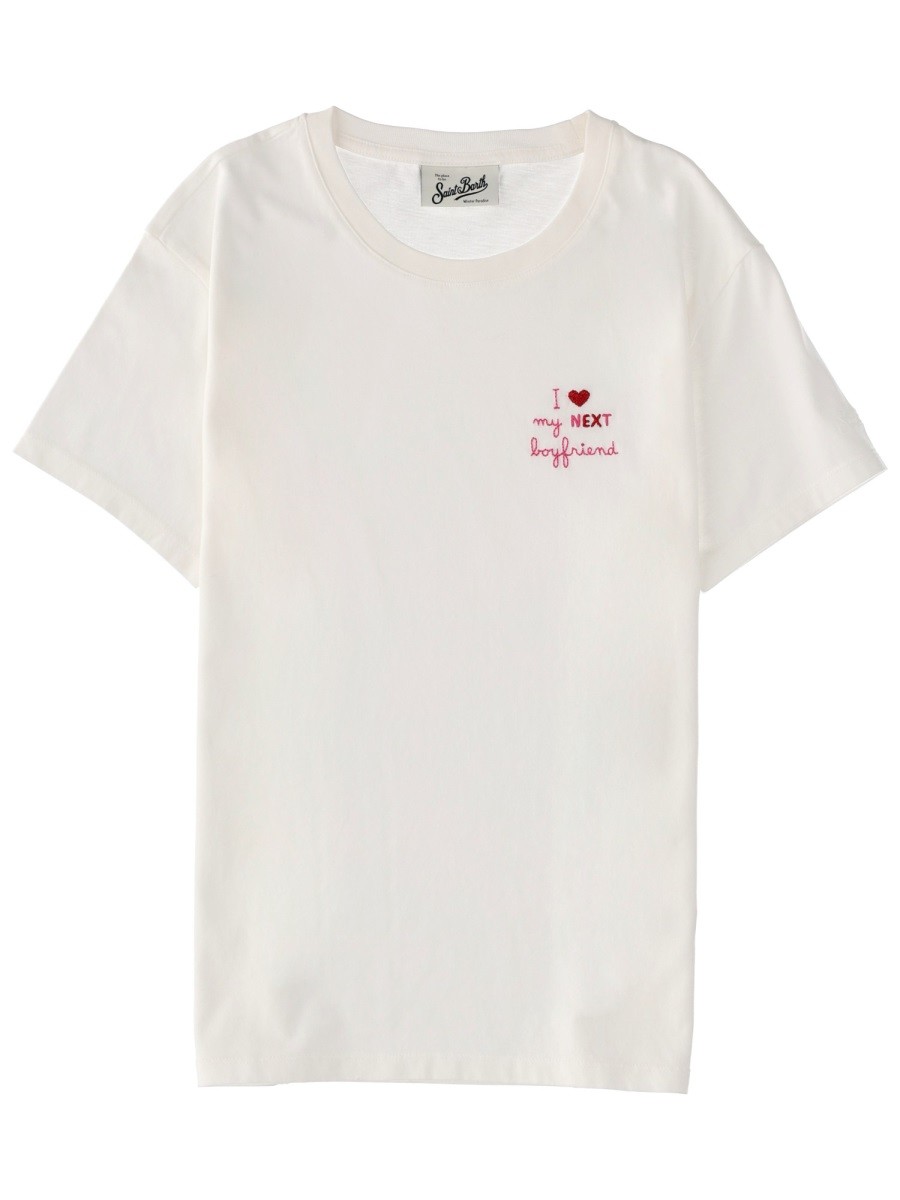 Refresh your wardrobe with the MC2 SAINT BARTH women's COTTON T-SHIRT in White