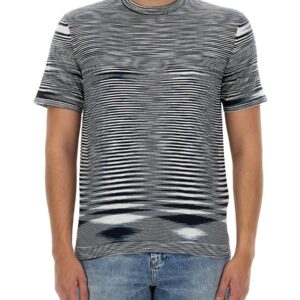 Discover the authentic Missoni men's COTTON T-SHIRT in Blue