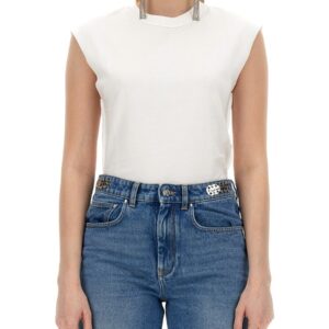 Discover the authentic RABANNE women's COTTON T-SHIRT in White