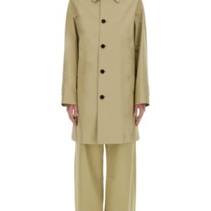 Refresh your wardrobe with the Burberry men's COTTON TRENCH COAT in MULTICOLOUR