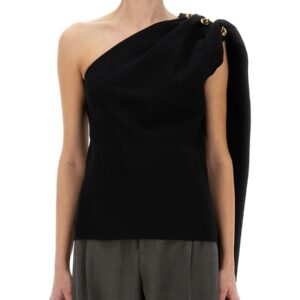 Discover the authentic Bottega Veneta women's CREPE TOPS. in Black