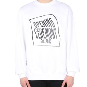 Explore the authentic OPENING CEREMONY men's CREW NECK SWEATSHIRT in White