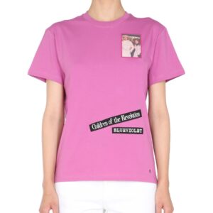Discover the authentic RAF SIMONS women's CREW NECK T-SHIRT in Pink