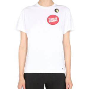 Discover the authentic RAF SIMONS women's CREW NECK T-SHIRT in White