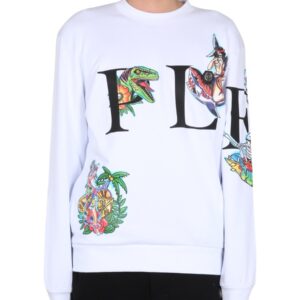 Refresh your wardrobe with the Philipp Plein men's CREWNECK SWEATSHIRT in White