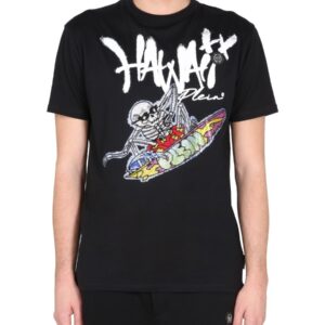 Refresh your wardrobe with the Philipp Plein men's CREWNECK T-SHIRT in Black
