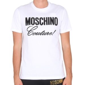 Discover the authentic Moschino men's CREWNECK T-SHIRT in White