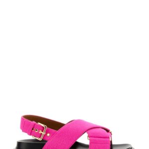 Discover the authentic Marni women's CRISS CROSS SANDAL in Pink