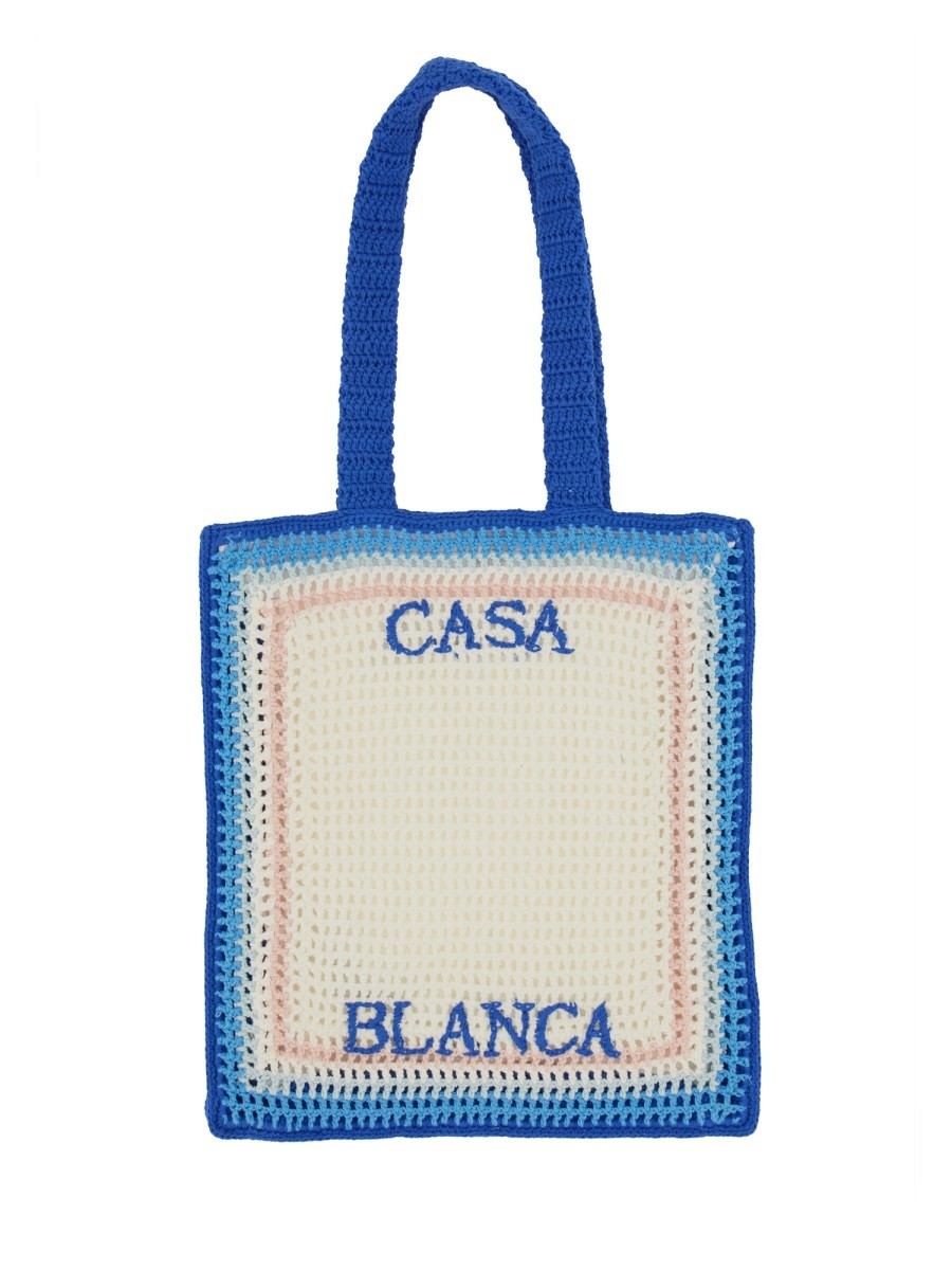 Discover the authentic CASABLANCA women's CROCHET BAG in MULTICOLOUR