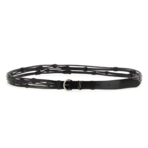 Explore the authentic Saint Laurent men's CROISSANT DE LUNE BELT in Black