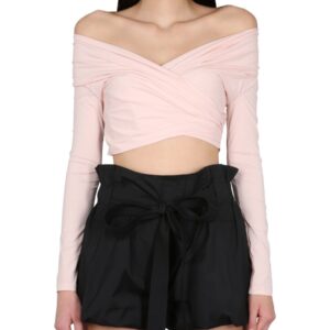 Discover the authentic Philosophy Di Lorenzo Serafini women's CROP SHIRT in Pink