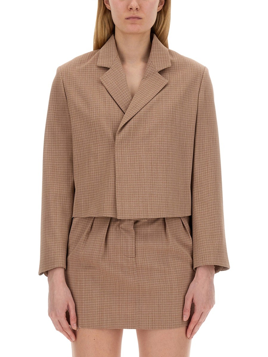 Discover the authentic ALYSI women's CROPPED JACKET in Brown