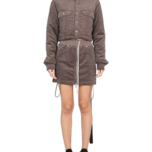Discover the authentic RICK OWENS DRKSHDW women's CROPPED JACKET in Dove