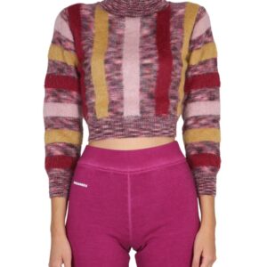 Refresh your wardrobe with the Dsquared2 women's CROPPED SHIRT in MULTICOLOUR