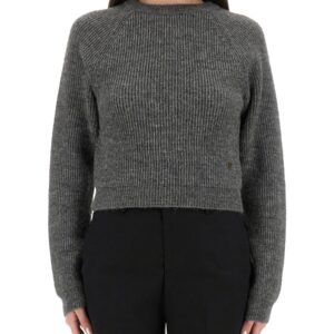 Discover the authentic Moschino women's CROPPED SHIRT in Grey