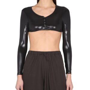 Discover the authentic NOT AFTER TEN women's CROPPED T-SHIRT in Black