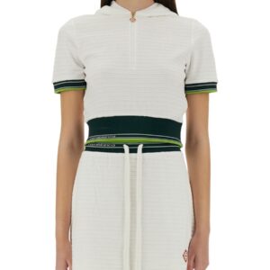 Discover the authentic CASABLANCA women's CROPPED TENNIS SHIRT in White