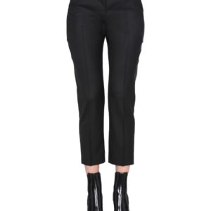 Explore the authentic Alexander Mcqueen women's CROPPED TROUSERS in Black