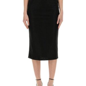 Explore the authentic Versace Jeans Couture women's CRYSTAL SKIRT in Black