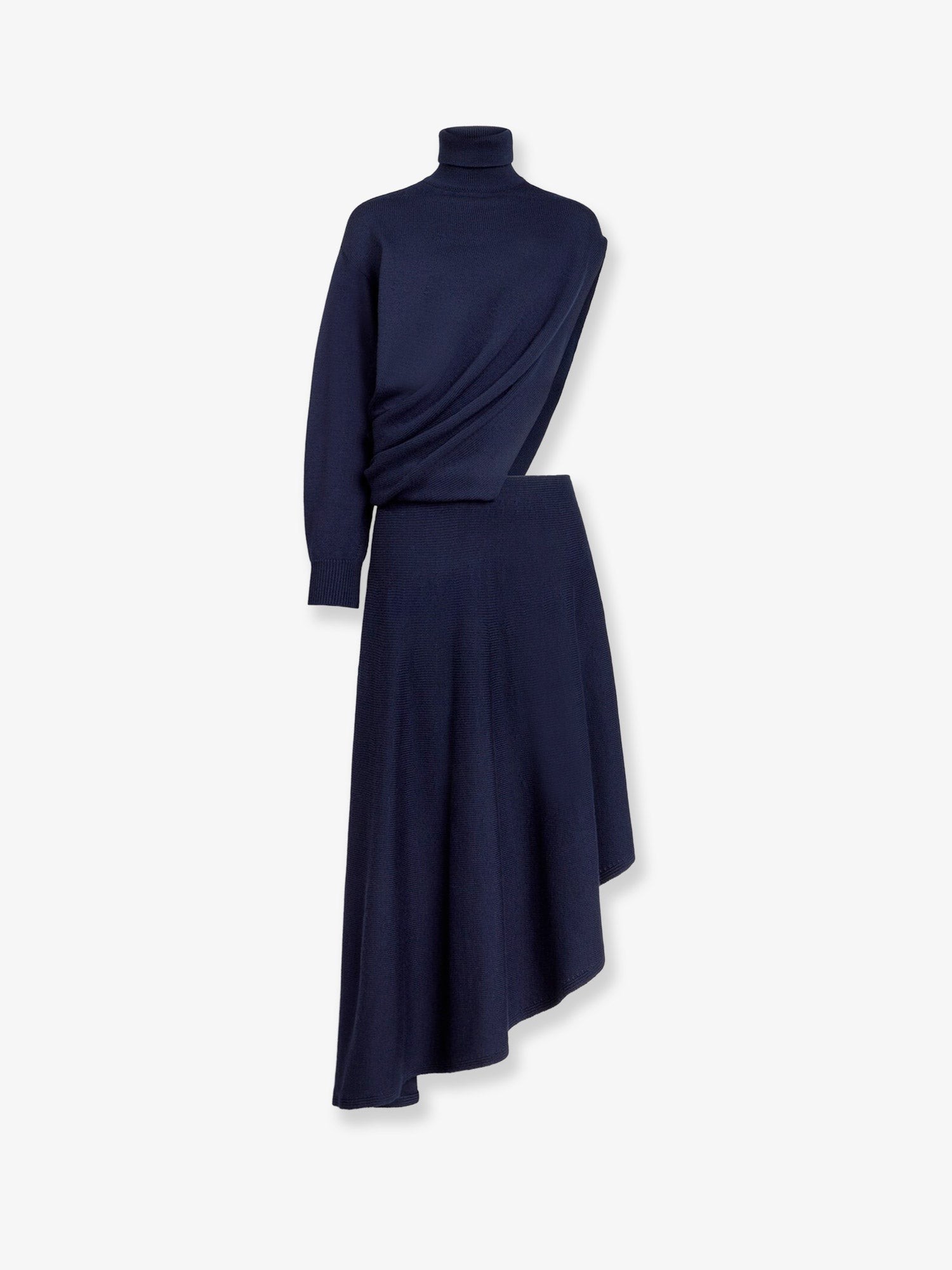 Discover the authentic ALAIA women's Cut-Out virgin wool dress in MINUIT