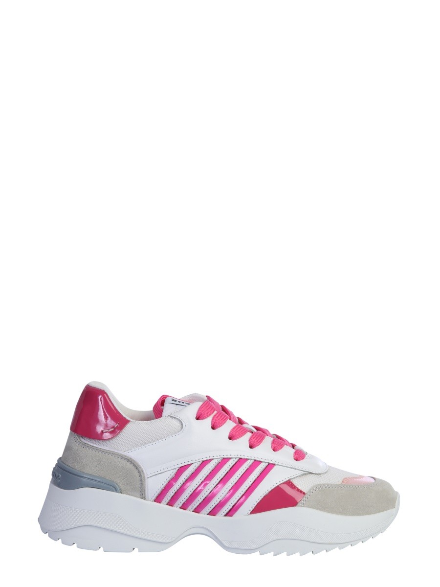 Discover the authentic Dsquared2 women's "D24" SNEAKERS in White